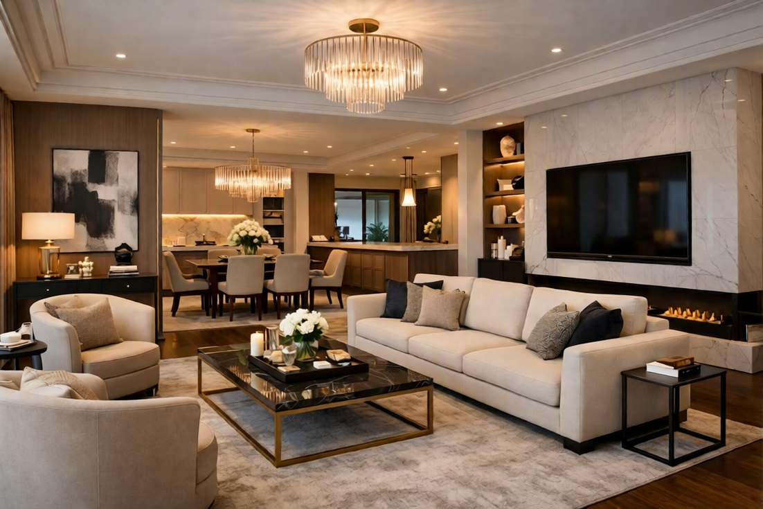 Luxury interior design concept for a client-first renovation